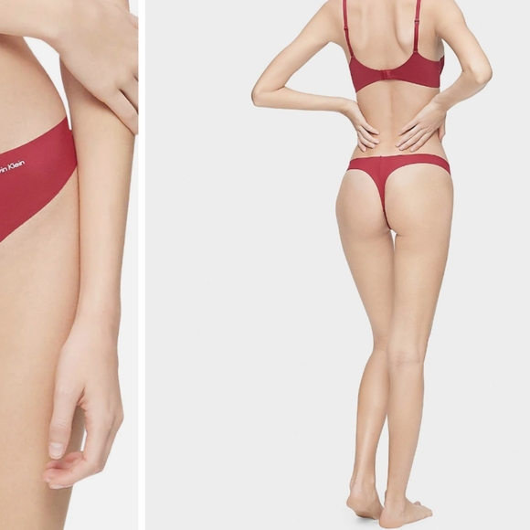 $59 Calvin Klein set seamless Invisible Bra and Thong Set. XS QF5753/ D3428. - Picture 8 of 8